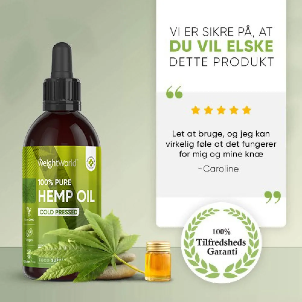 100% Rent Koldpresset Hampefrøolie - Image 3