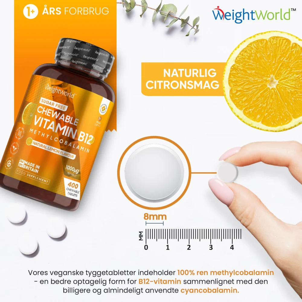 B12-Vitamin Tyggetabletter 1000 mcg - Image 4