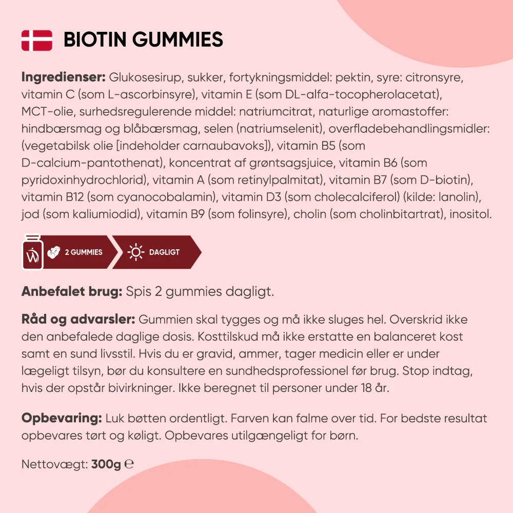 Biotin Vingummier 450 mcg - Image 5