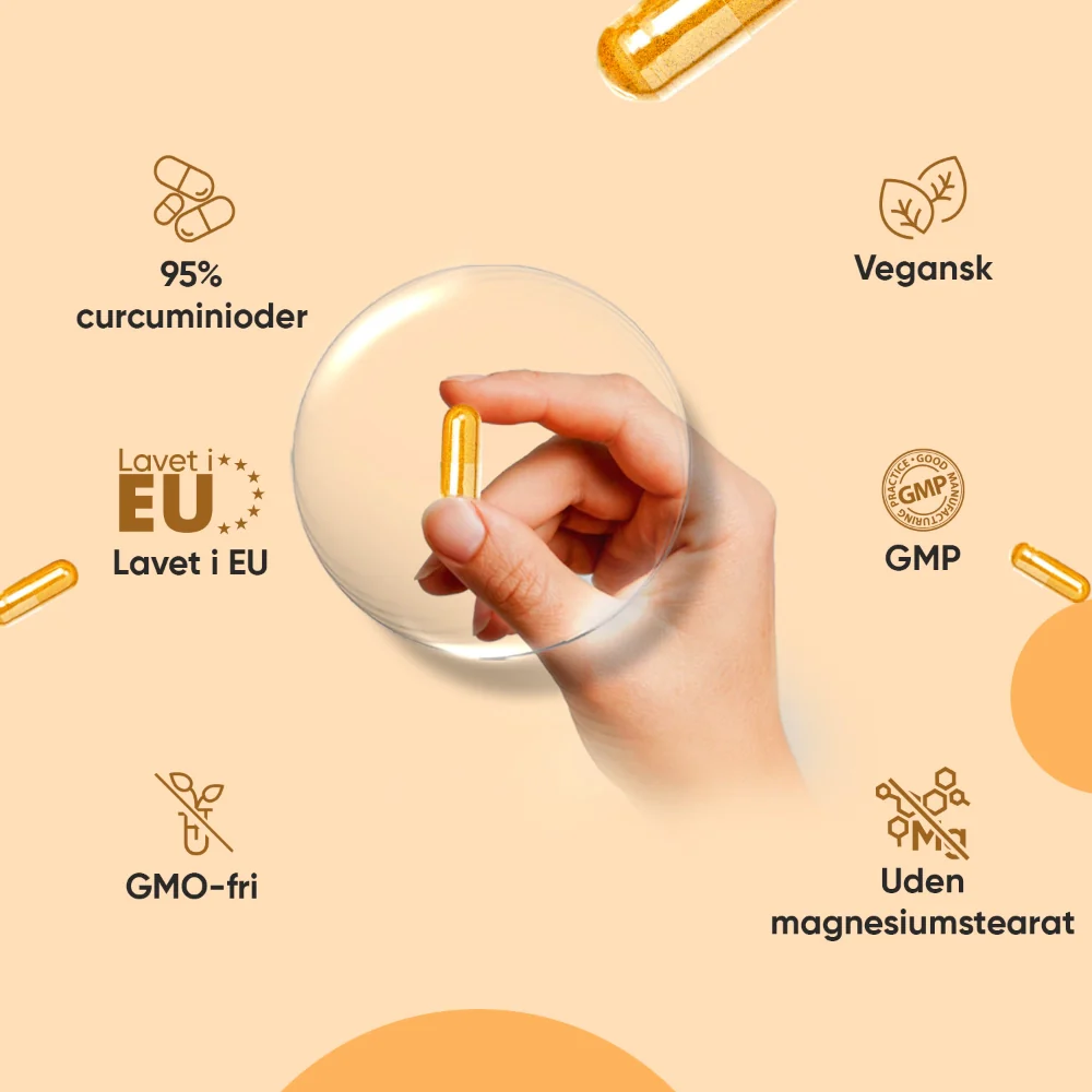 Curcumin + Ingefær Kapsler 500 mg - Image 2