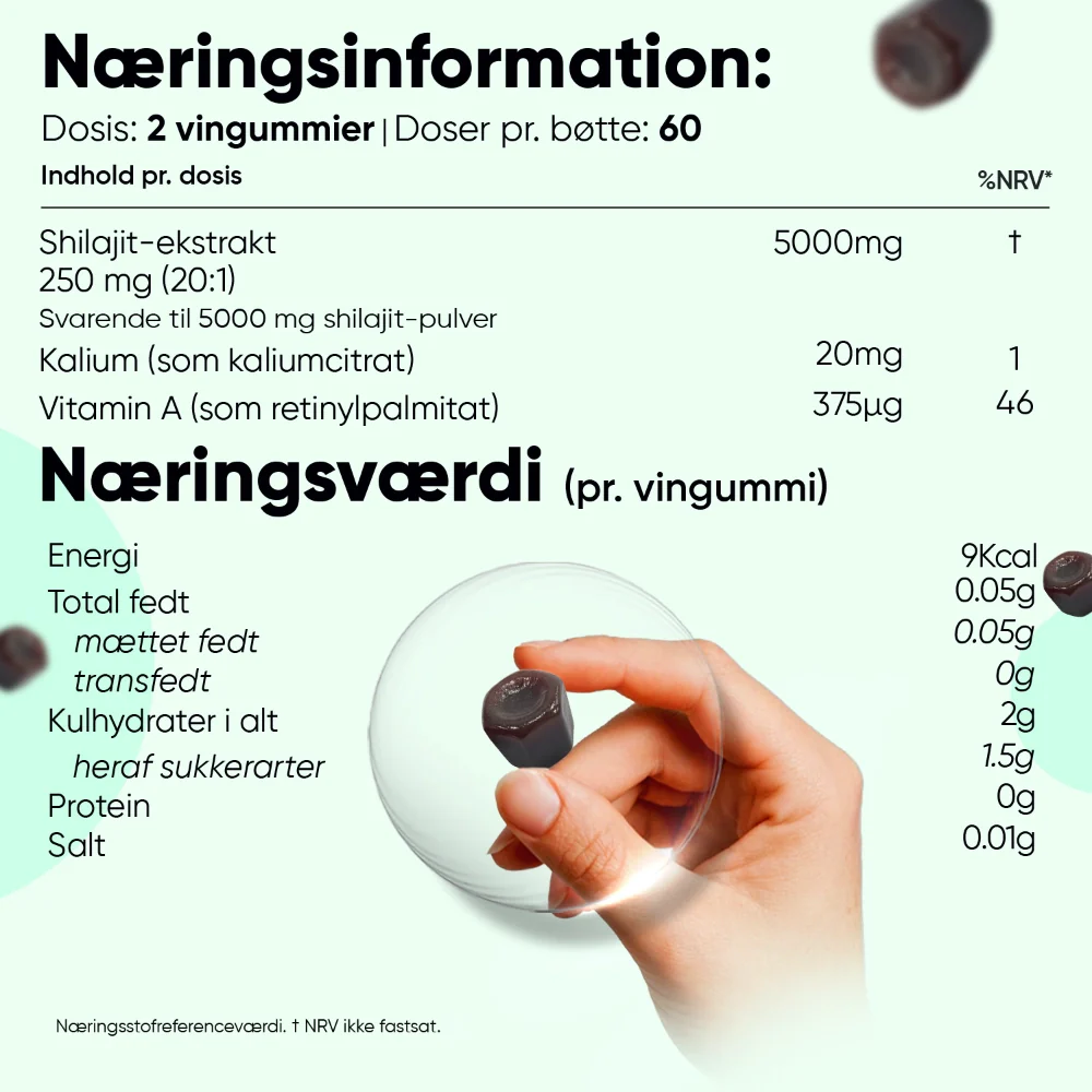 Himalaya Shilajit Vingummi 5000mg - Image 3