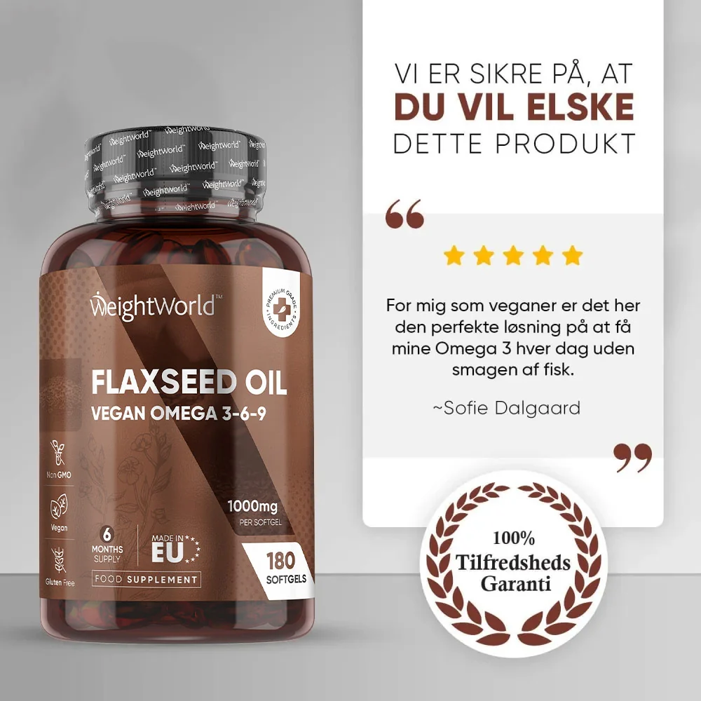 Hørfrøolie Kapsler 1000 mg - Image 4