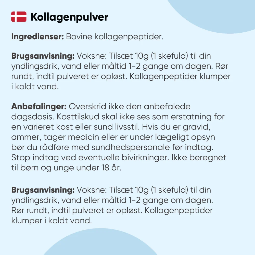 Hydrolyseret Kollagenpulver 500 g - Image 5