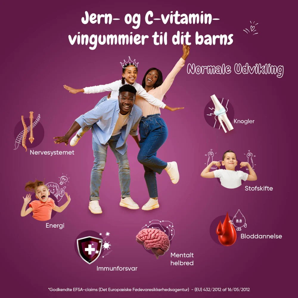 Jern & C-vitamin Vingummier til børn - Image 3