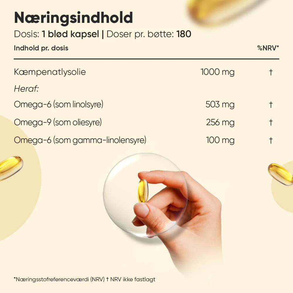 Kæmpenatlysolie-kapsler 1000mg - Image 3