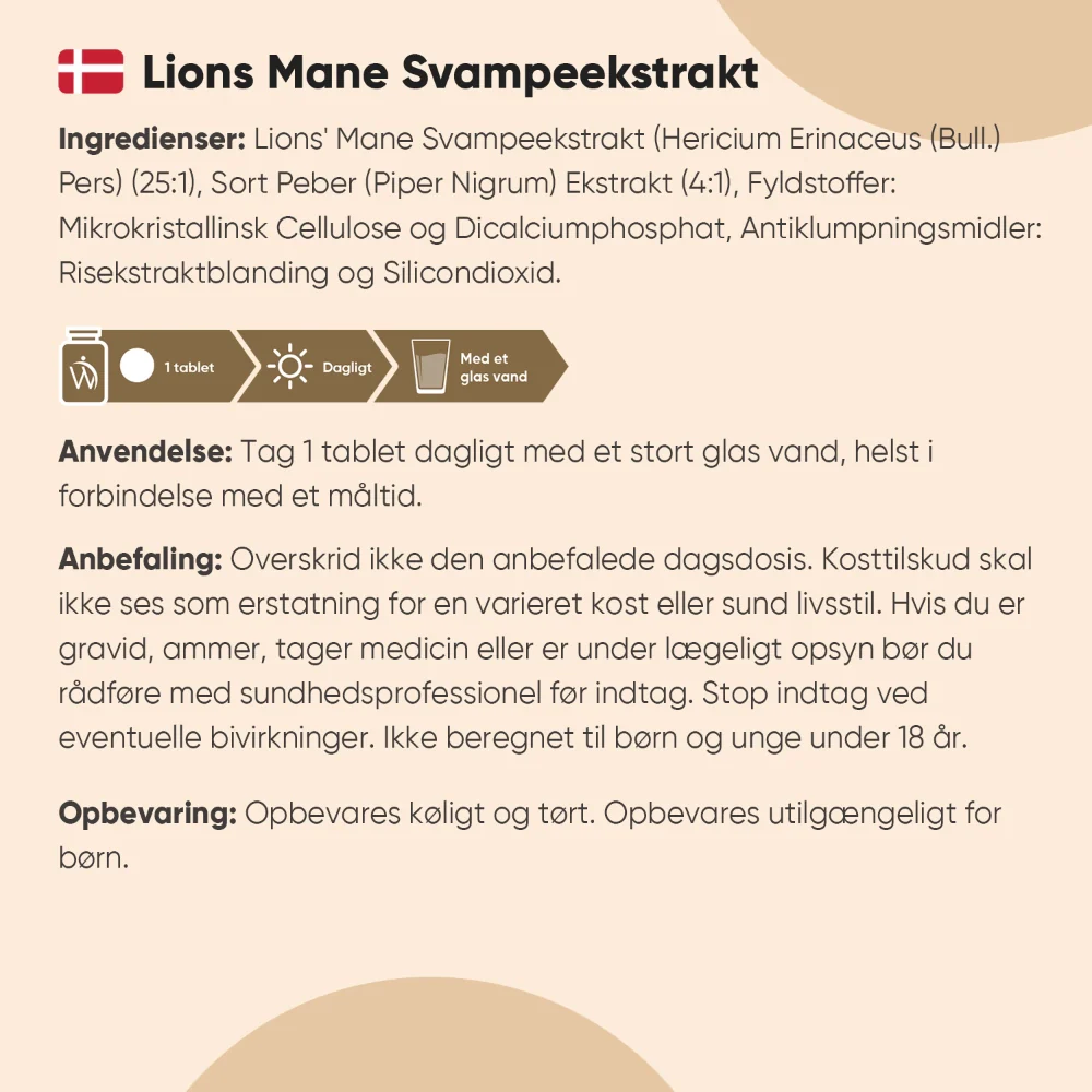 Lions Mane Tabletter 2030mg - Image 4