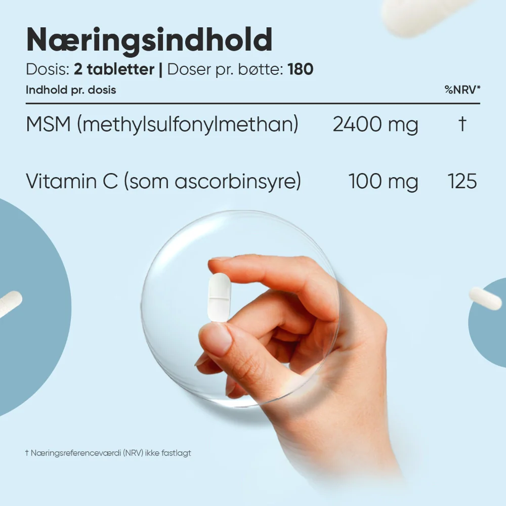 MSM med C-vitamin 2400 mg - Image 2