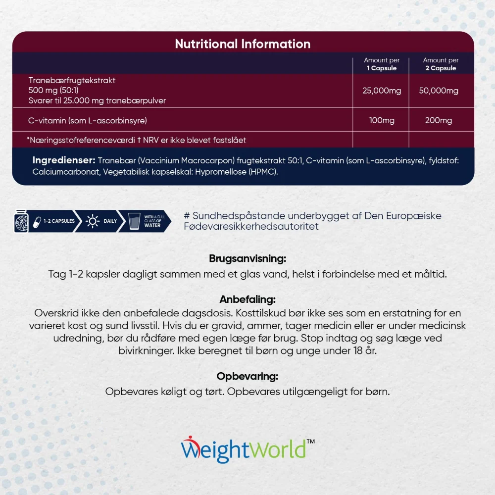 Tranebær m. C-vitamin 25000 mg - Image 6